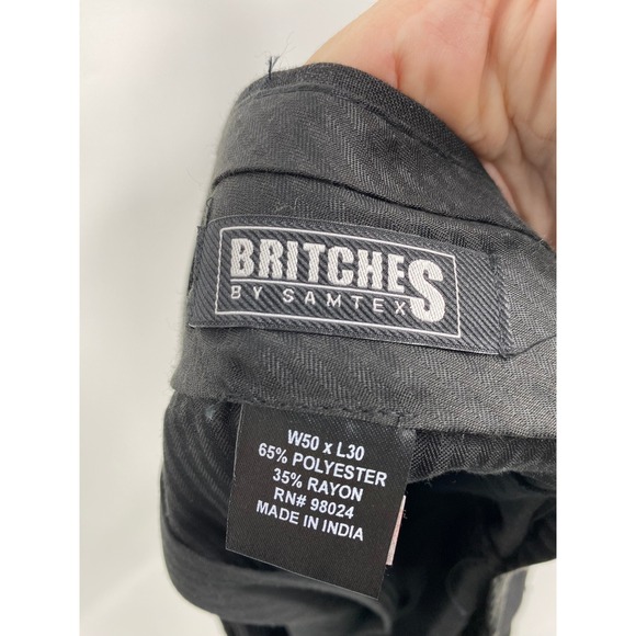 Britches by Samtex Mens Charcoal Dress Pants W50 L30 Style 5312X New with Tags - Picture 2 of 4